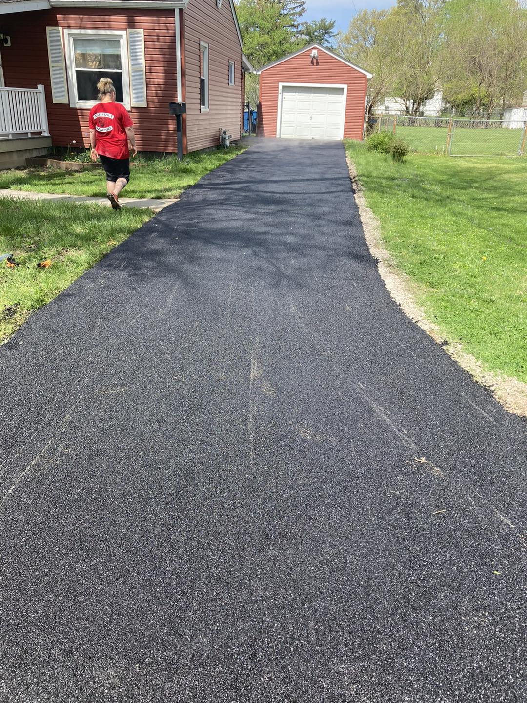 After: parking lot surface