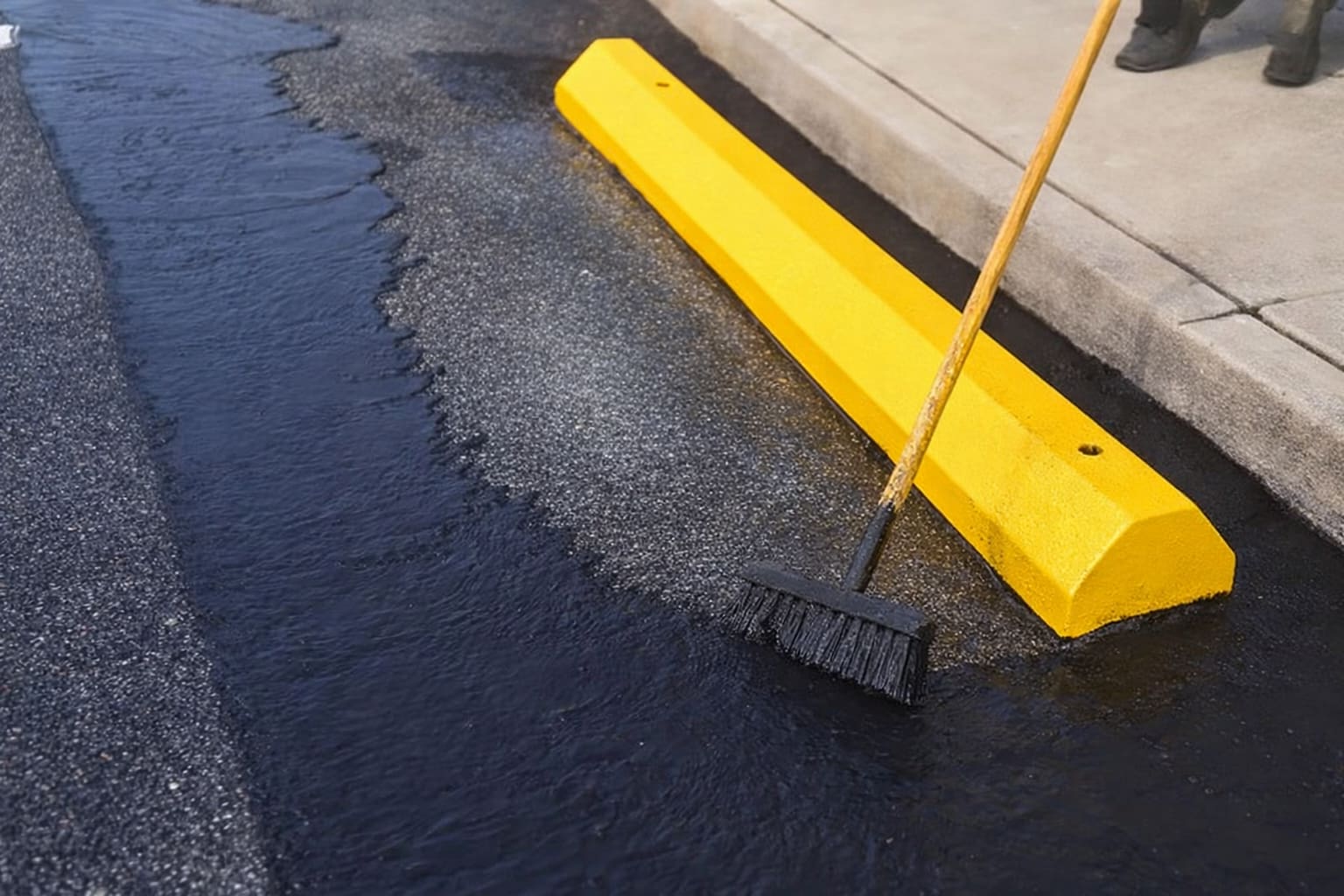 Commercial parking lot paving